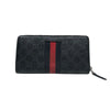 グッチ GUCCI シェリーライン　ラウンドファスナー財布 408831 ブラック GGスプリームブラック メンズ 長財布