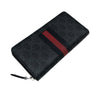 グッチ GUCCI シェリーライン　ラウンドファスナー財布 408831 ブラック GGスプリームブラック メンズ 長財布