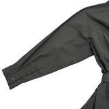 プラダ PRADA プリーツポプリンミディドレス P3D52 グレー コットン レディース ワンピース