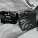 プラダ PRADA プリーツポプリンミディドレス P3D52 グレー コットン レディース ワンピース