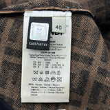 フェンディ FENDI FF総柄ニットワンピース FZD753 ブラウン レーヨン レディース ワンピース