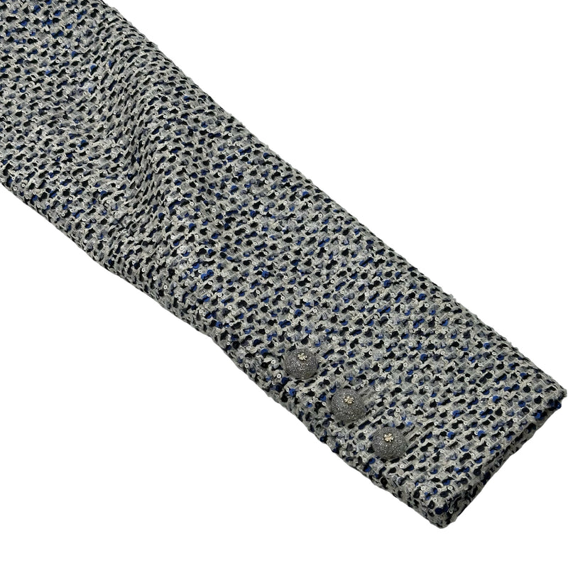 シャネル CHANEL パールトリムツイードクロップドジャケット P78980