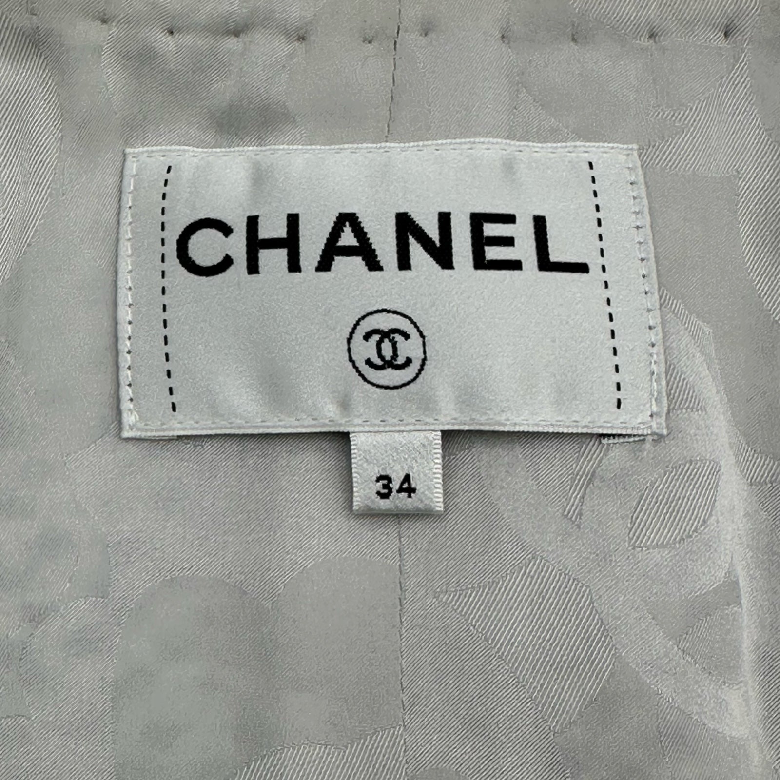 シャネル CHANEL パールトリムツイードクロップドジャケット P78980
