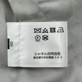 シャネル CHANEL パールトリムツイードクロップドジャケット P78980 グレー ツイード レディース ノーカラージャケット