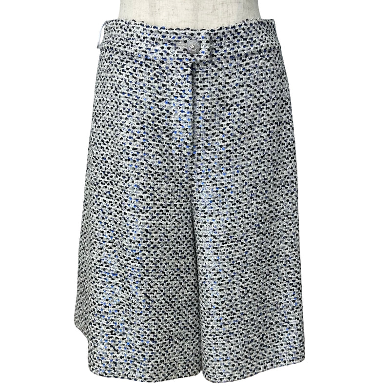 シャネル CHANEL スコート風ツイードショートパンツ P78980 グレー