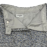 シャネル CHANEL スコート風ツイードショートパンツ P78980 グレー ツイード レディース ショートパンツ