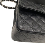 シャネル CHANEL マトラッセ23 A01113 ブラック　シルバー金具 キャビア レディース ショルダーバッグ