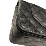 シャネル CHANEL マトラッセ23 A01113 ブラック　シルバー金具 キャビア レディース ショルダーバッグ