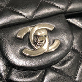 シャネル CHANEL マトラッセ25 A01112 ブラック　シルバー金具 ラム レディース ショルダーバッグ