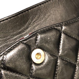 シャネル CHANEL マトラッセ25 A01112 ブラック　シルバー金具 ラム レディース ショルダーバッグ