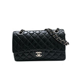 シャネル CHANEL マトラッセ25 A01112 ブラック　シルバー金具 ラム レディース ショルダーバッグ