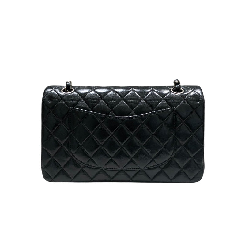 シャネル CHANEL マトラッセ25 A01112 ブラック シルバー金具 ラム