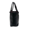 シャネル CHANEL カンボンラインラージトート A25169 ブラック　シルバー金具 カーフ レディース ハンドバッグ