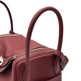 エルメス HERMES リンディ26 W刻 ルージュアッシュシ ルバー金具 トリヨン レディース ハンドバッグ