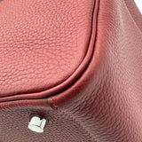 エルメス HERMES リンディ26 W刻 ルージュアッシュシ ルバー金具 トリヨン レディース ハンドバッグ