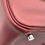 エルメス HERMES リンディ26 W刻 ルージュアッシュシ ルバー金具 トリヨン レディース ハンドバッグ