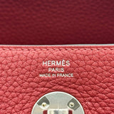 エルメス HERMES リンディ26 W刻 ルージュアッシュシ ルバー金具 トリヨン レディース ハンドバッグ