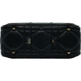 クリスチャン・ディオール Christian Dior レディ95.22 スモール M06970V ブラック ゴールド金具 ラムスキン レディース ショルダーバッグ