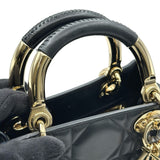 クリスチャン・ディオール Christian Dior レディ95.22 スモール M06970V ブラック ゴールド金具 ラムスキン レディース ショルダーバッグ