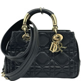 クリスチャン・ディオール Christian Dior レディ95.22 スモール M06970V ブラック ゴールド金具 ラムスキン レディース ショルダーバッグ