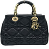 クリスチャン・ディオール Christian Dior レディ95.22 スモール M06970V ブラック ゴールド金具 ラムスキン レディース ショルダーバッグ