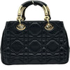 クリスチャン・ディオール Christian Dior レディ95.22 スモール M06970V ブラック ゴールド金具 ラムスキン レディース ショルダーバッグ