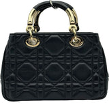 クリスチャン・ディオール Christian Dior レディ95.22 スモール M06970V ブラック ゴールド金具 ラムスキン レディース ショルダーバッグ