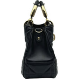 クリスチャン・ディオール Christian Dior レディ95.22 スモール M06970V ブラック ゴールド金具 ラムスキン レディース ショルダーバッグ