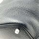 エルメス HERMES ピコタンロックPM D刻 ブルーニュイ シルバー金具 トリヨン レディース ハンドバッグ