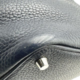 エルメス HERMES ピコタンロックPM D刻 ブルーニュイ シルバー金具 トリヨン レディース ハンドバッグ