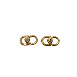 クリスチャン・ディオール Christian Dior CDシグネチャースタッドピアス メタル アクセサリー
