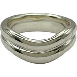 ティファニー TIFFANY＆CO ダブルカーブドリング シルバー 925 ジュエリー