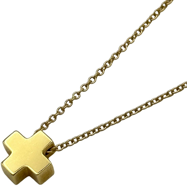 ティファニー TIFFANY＆CO コーマンクロスネックレス ゴールド 750