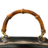 グッチ GUCCI バンブーハンドバッグ 0004060188 ブラック レザー レディース ハンドバッグ