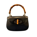 グッチ GUCCI バンブーハンドバッグ 0004060188 ブラック レザー レディース ハンドバッグ