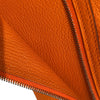 エルメス HERMES ベアンスフレ　ヴェルソ □L コニャック/オレンジ　SV金具 シェーブル ユニセックス 長財布
