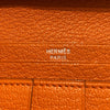 エルメス HERMES ベアンスフレ　ヴェルソ □L コニャック/オレンジ　SV金具 シェーブル ユニセックス 長財布