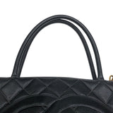 シャネル CHANEL 復刻トート A01804 ブラックゴールド金具 キャビアスキン レディース トートバッグ