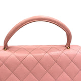 シャネル CHANEL マトラッセトップハンドルバッグ A12397 ピンクゴールド金具 キャビアスキン レディース ハンドバッグ