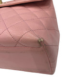 シャネル CHANEL マトラッセトップハンドルバッグ A12397 ピンクゴールド金具 キャビアスキン レディース ハンドバッグ