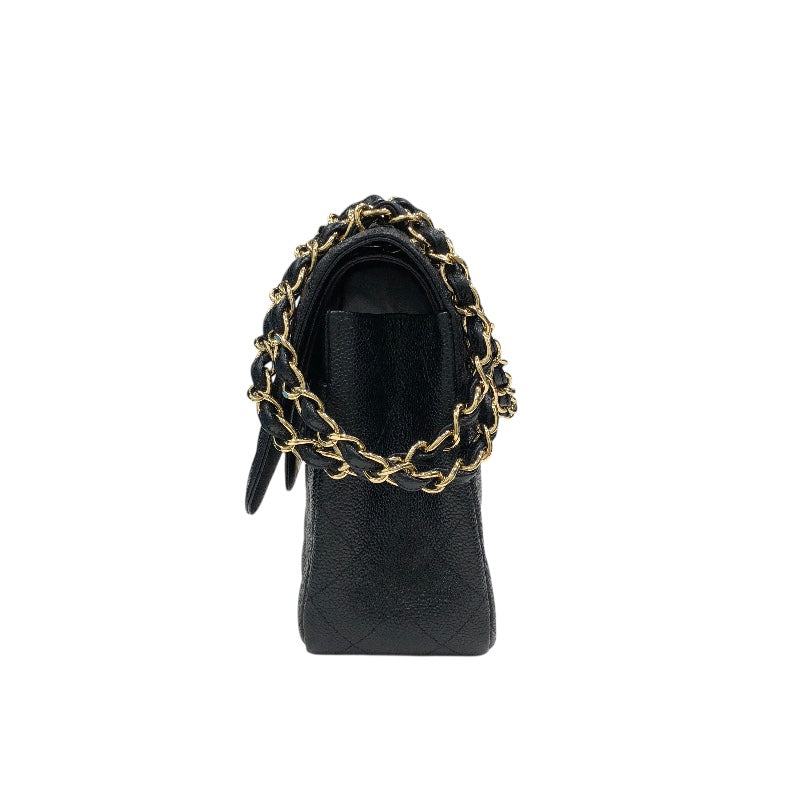 シャネル CHANEL デカマトラッセ A58600 ブラックゴールド金具 キャビアスキン レディース ショルダーバッグ シャネル CHANEL デカマトラッセ A58600 ブラックゴールド金具