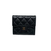 シャネル CHANEL クラシックスモールフラップウォレット AP0231 GD金具 キャビアスキン レディース 三つ折り財布