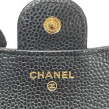 シャネル CHANEL クラシックスモールフラップウォレット AP0231 GD金具 キャビアスキン レディース 三つ折り財布