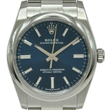 ロレックス ROLEX オイスターパーペチュアル34 124200 ブルー ステンレススチール 自動巻き メンズ 腕時計