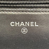 シャネル CHANEL ブリリアントマトラッセチェーンウォレット A48692 ブラック シルバー金具 パテント レディース ウォレットチェーン