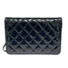 シャネル CHANEL ブリリアントマトラッセチェーンウォレット A48692 ブラック シルバー金具 パテント レディース ウォレットチェーン