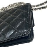 シャネル CHANEL ブリリアントマトラッセチェーンウォレット A48692 ブラック シルバー金具 パテント レディース ウォレットチェーン