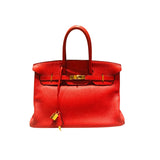 エルメス HERMES バーキン35 □N刻印 ブーゲンビリア　ゴールド金具 トリヨン レディース ハンドバッグ