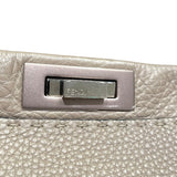フェンディ FENDI ピーカブーレギュラーセレリア BN290 グレーシルバー金具 レザー レディース ショルダーバッグ