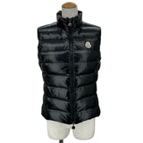 モンクレール MONCLER GHANY ダウンベスト ブラック ナイロン レディース ダウンベスト